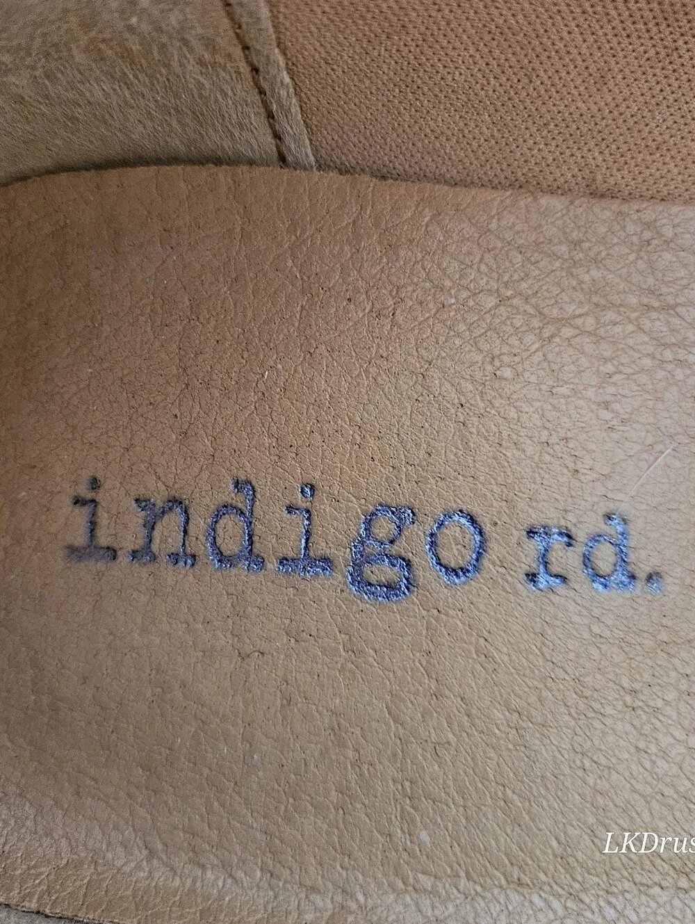 Indigo Road Beige Suede Woven Accent Women's Loafers Sz 7.5